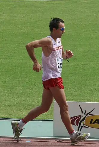 Mikel Odriozola op de WK van 2007 in Osaka