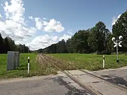 De spoorlijn bij Otsa anno 2014