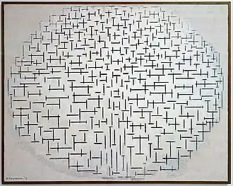 Compositie 10 in zwart wit