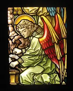 Glas-in-loodraam  Ontwerp Otto Mengelberg (glazenier) 1917