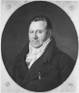 Portret van O.P. Groeninx van Zoelen door Cornelis Cels