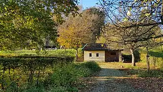 Ingang van de orchideeëntuin