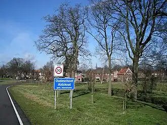 Oudeschoot vanuit zuidelijke richting