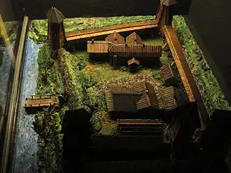 Kasteel Oulu maquette uit 1950