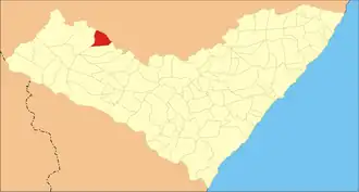 Kaart van Ouro Branco