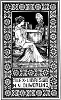 Ex libris van Hendrik Ouwerling