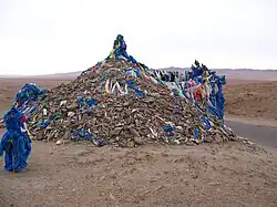 Ovoo in Mongolië