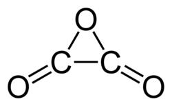 Structuurformule van oxaalzuuranhydride