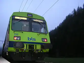 Een BLS S-bahn trein in Trubschachen