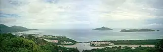 Panorama van het Seychelse eiland Mahé.