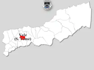 Kaart van São Tomé de Vade