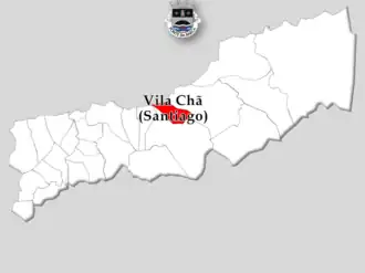 Kaart van Santiago de Vila Chã
