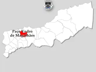 Kaart van Paço Vedro de Magalhães