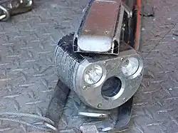 kop van de inspectiecamera