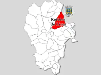 Kaart van Refóios do Lima