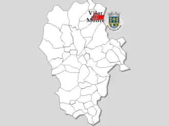 Kaart van Vilar do Monte