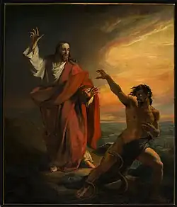 Le Christ tenté par Satan sur la Montagne (1839), collectie Sint-Hermesbasiliek in Ronse