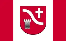 Vlag van gemeente Łapanów