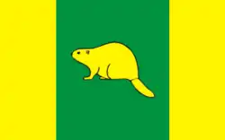 Vlag van gemeente Bobrowo