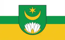 Vlag van gemeente Ostrów