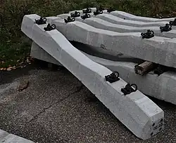 In Nederland gebruikte dwarsliggers van het type NS90