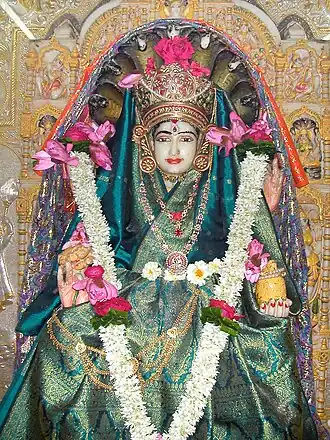 De godin Padmávatî, Walkeshwar Jaïnistische tempel, Mumbai