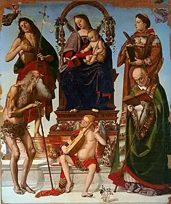 Luca Signorelli: Pala di Sant'Onofrio altaarstuk