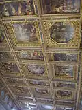 Plafond in de Salone dei Cinquecento in het Palazzo Vecchio in Florence (stad)