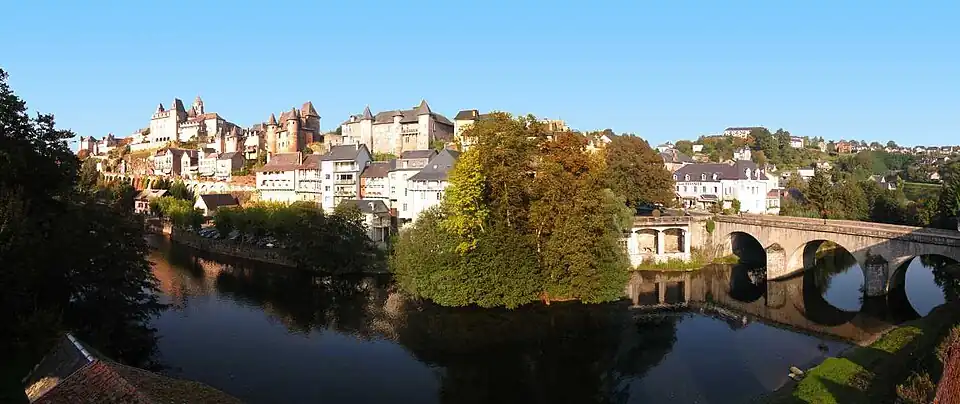Uitzicht over Uzerche
