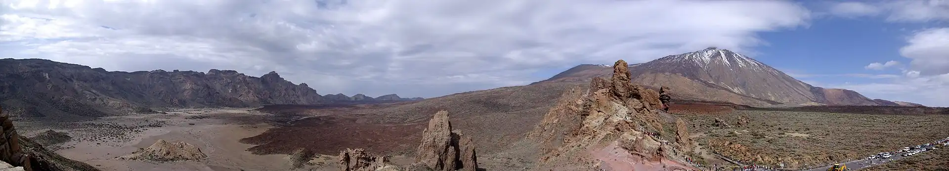 Panorama van El Teide in de caldera van Las Cañadas