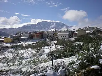 Godrano in de sneeuw