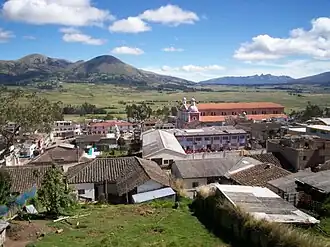 Uitzicht op Guachucal