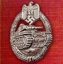 Panzerkampfabzeichen in zilver
