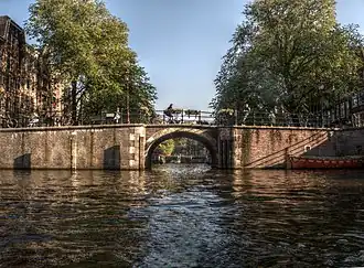 De Papiermolensluis, gezien naar het oosten. Oktober 2013.
