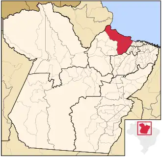 Ligging van de Braziliaanse microregio Arari in Pará