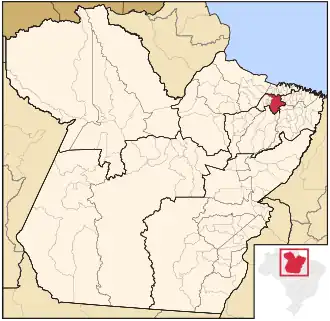 Ligging van de Braziliaanse microregio Castanhal in Pará