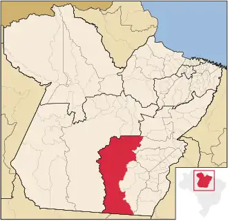 Kaart van São Félix do Xingu