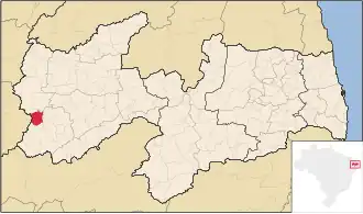 Kaart van Bonito de Santa Fé