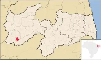 Kaart van Curral Velho