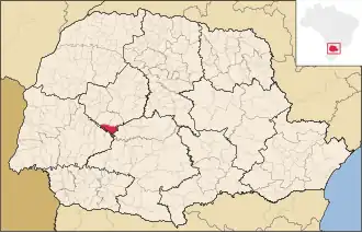 Kaart van Altamira do Paraná