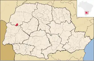 Kaart van Brasilândia do Sul