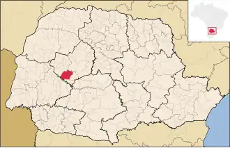 Kaart van Campina da Lagoa