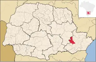 Kaart van Campo Largo