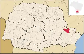 Kaart van Cerro Azul