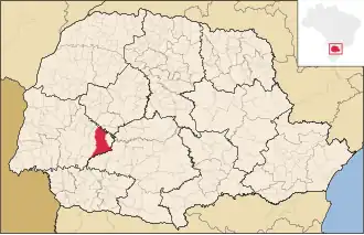 Kaart van Guaraniaçu