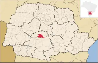 Kaart van Santa Maria do Oeste