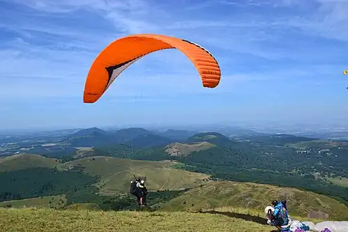 Parapenting vanaf de Puy de Dôme