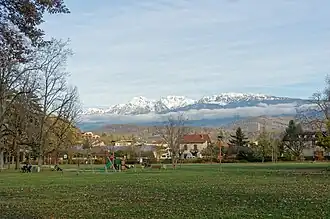 Gezicht op Varces en de Vercors