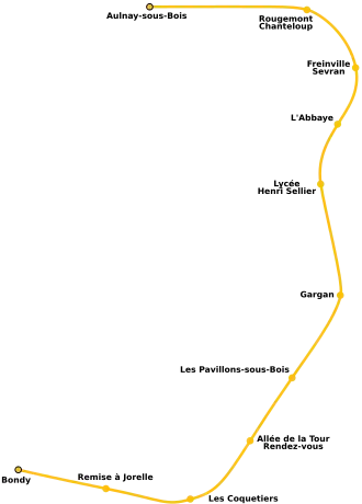 Tramlijn 4 op de kaart