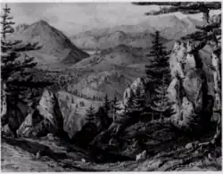 Bos van de muzen op de ParnassusIllustratie van William Martin Leake